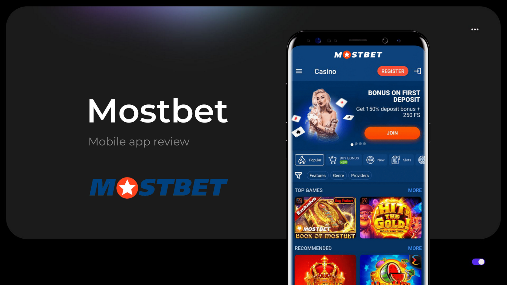 Referencja kasyna internetowego MOSTBET